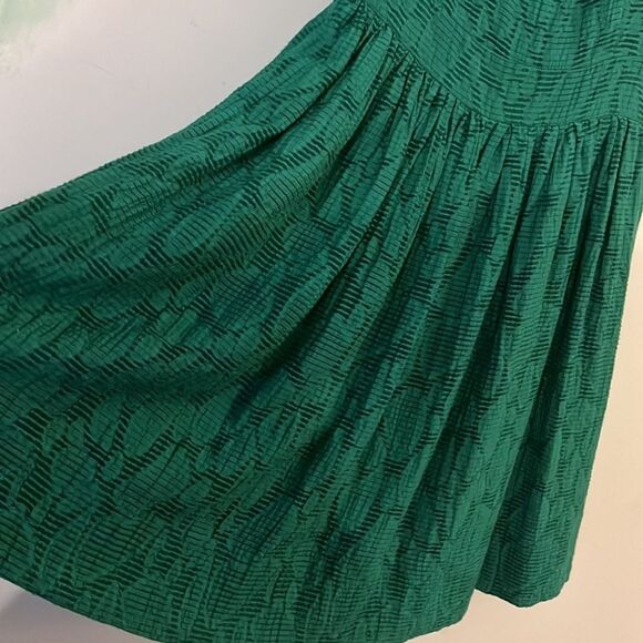 Duro Olowu Green Lined Dress Sz 6 - Picture 12 of 13